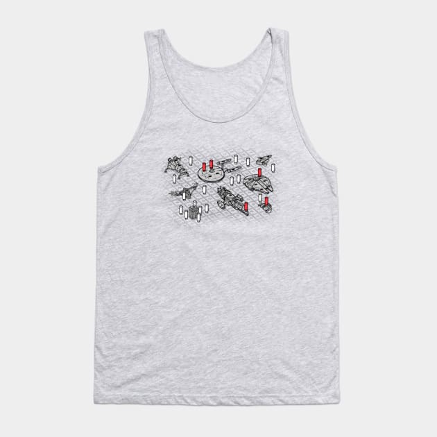 Intergalactic Battleship Tank Top by kg07_shirts